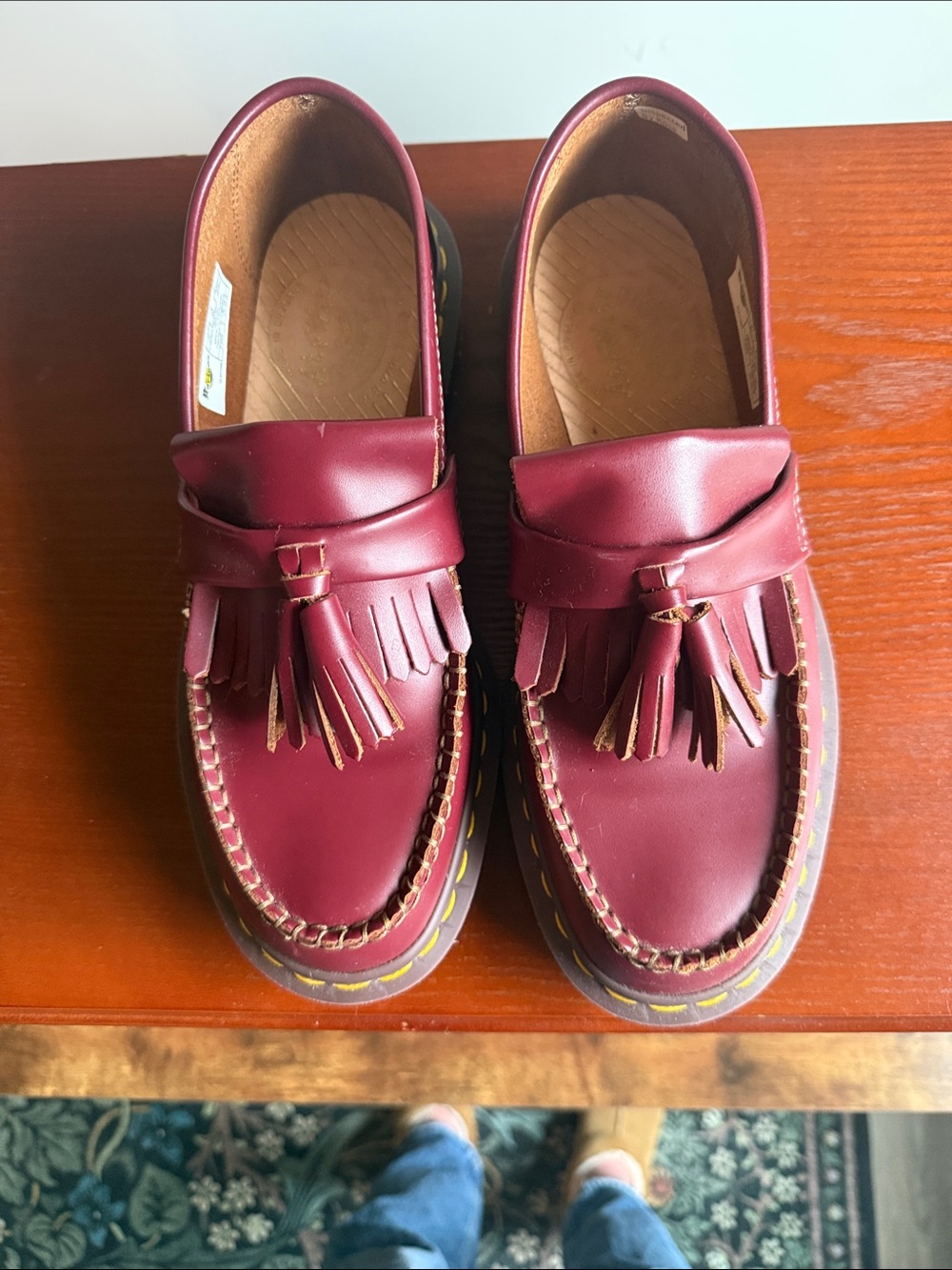 Doc Marten Ladies 9/Men’s 8 Tassel Loafers in Burgundy - Picture 7 of 10